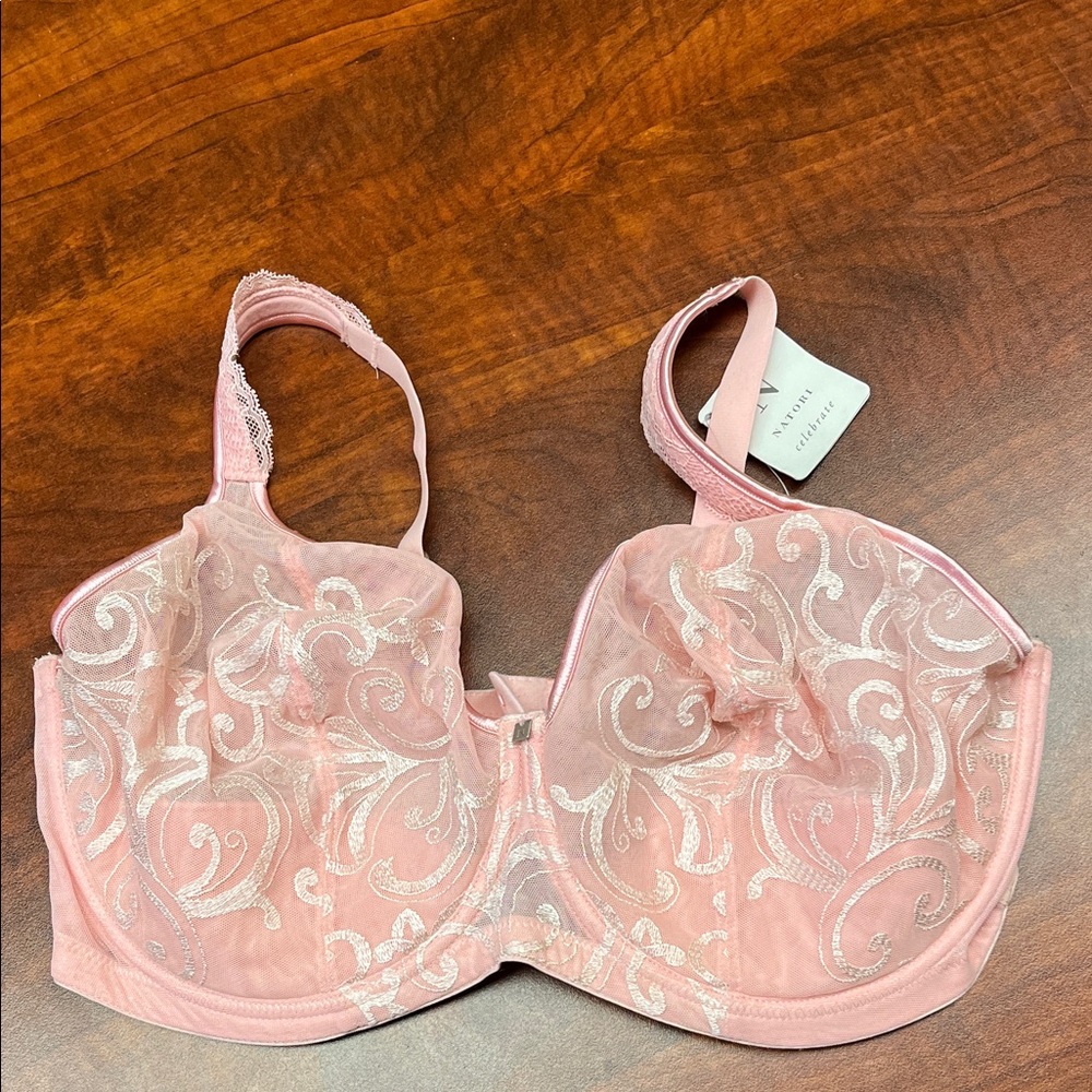 Natori pink lace bra